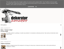 Tablet Screenshot of dekoratoramator.pl
